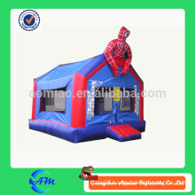 high quality 0.55mmPVC OEM inflatable bouncer spiderman inflatable bounce house